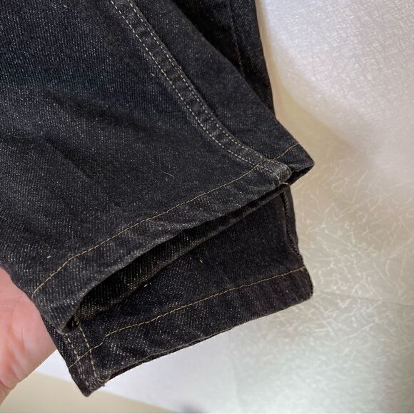 Guess Vintage High Waist Straight Leg Jeans Black 31 - Picture 8 of 9